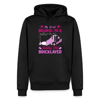 Mason Mason Mas - Men’s Premium Organic Hoodie - black - Front - Nico (187cm)