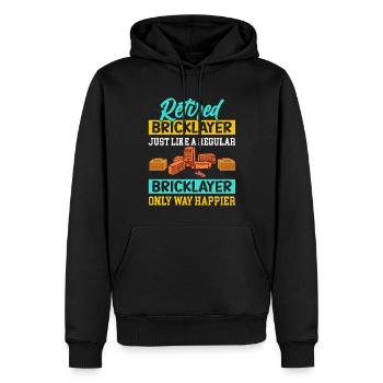 Mason Mason Mas - Men’s Premium Organic Hoodie - black - Front - Nico (187cm)
