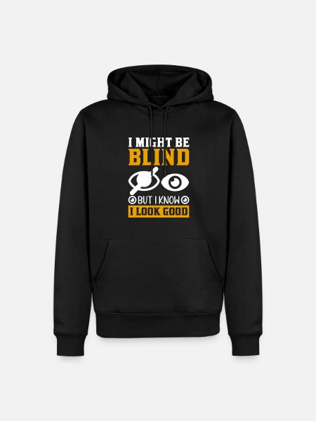 Blindness consciousness Blind by law - Men’s Premium Organic Hoodie - black