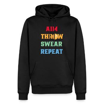 Boccia Spieler Boccia Spiel Boule - Männer Premium Bio Hoodie - Schwarz - Vorne - Nico (187cm)