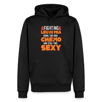 Leukämie Bewusstseinsmonat Leukämie Survivor - Männer Premium Bio Hoodie - Schwarz - Vorne - Nico (187cm)
