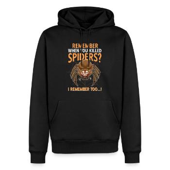 Vogelspinne Spinnen Spinnensammler Haustier - Männer Premium Bio Hoodie - Schwarz - Vorne - Nico (187cm)