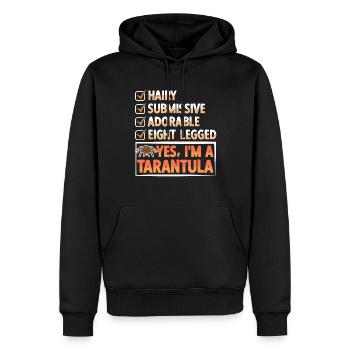 Vogelspinne Spinnen Spinnensammler Haustier - Männer Premium Bio Hoodie - Schwarz - Vorne - Nico (187cm)