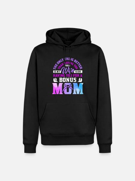 Fête des belles-mères Belle-mère Mère - Sweat à capuche Premium bio Homme - noir