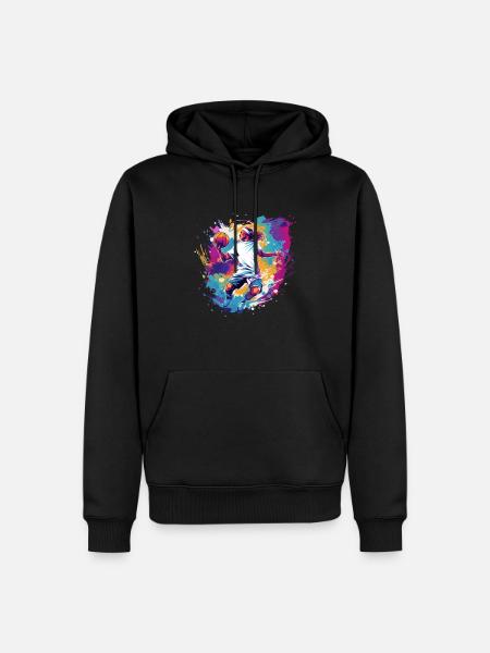 BASKETBALL forever! - Men’s Premium Organic Hoodie - black