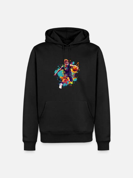 BASKETBALL forever! - Men’s Premium Organic Hoodie - black