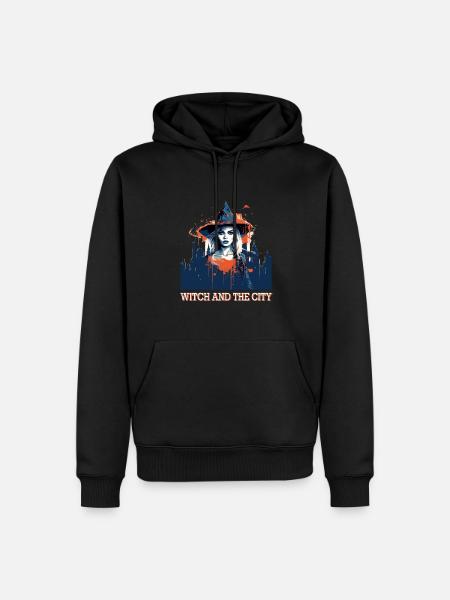 Spooky mood of Halloween - Men’s Premium Organic Hoodie - black