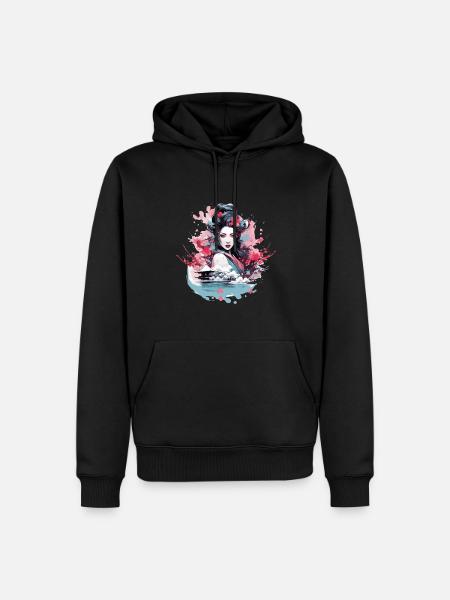 Geisha of Japan - Men’s Premium Organic Hoodie - black