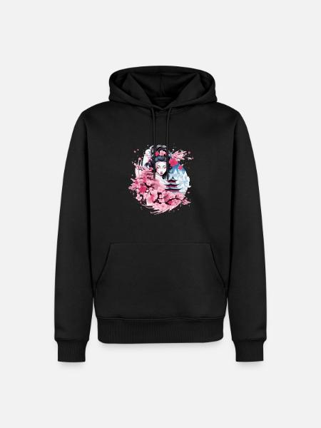 Geisha of Japan - Men’s Premium Organic Hoodie - black