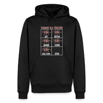 Tarentule éleveur araignée propriétaire tarentule - Sweat à capuche Premium bio Homme - noir - Devant - Nico (187cm)
