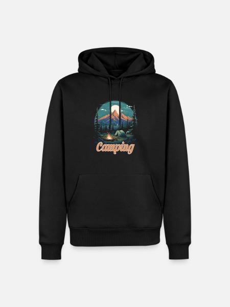Forest Nature Trekking Adventure - Men’s Premium Organic Hoodie - black