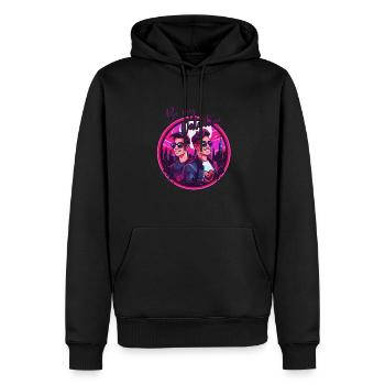 LGBT Gay Valentinstag Idee für Schwule - Männer Premium Bio Hoodie - Schwarz - Vorne - Nico (187cm)