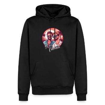 LGBT Gay Valentinstag Idee für Schwule - Männer Premium Bio Hoodie - Schwarz - Vorne - Nico (187cm)