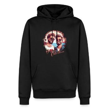 LGBT Gay Valentinstag Idee für Schwule - Männer Premium Bio Hoodie - Schwarz - Vorne - Nico (187cm)