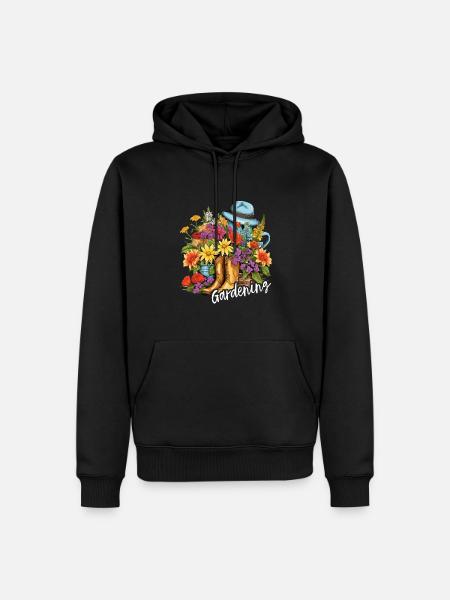 A garden lover's delight - Men’s Premium Organic Hoodie - black