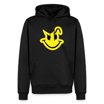 Emoji Taunt Contact - Men’s Premium Organic Hoodie - black - Front - Nico (187cm)