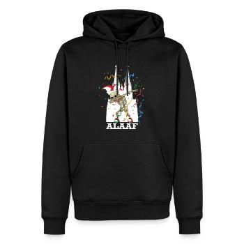 Karneval Kölle Alaaf Dabbing Skelett Fun - Männer Premium Bio Hoodie - Schwarz - Vorne - Nico (187cm)