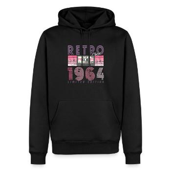 60. Geburtstag 2024 Feier best of Jahrgang 1964 - Männer Premium Bio Hoodie - Schwarz - Vorne - Nico (187cm)