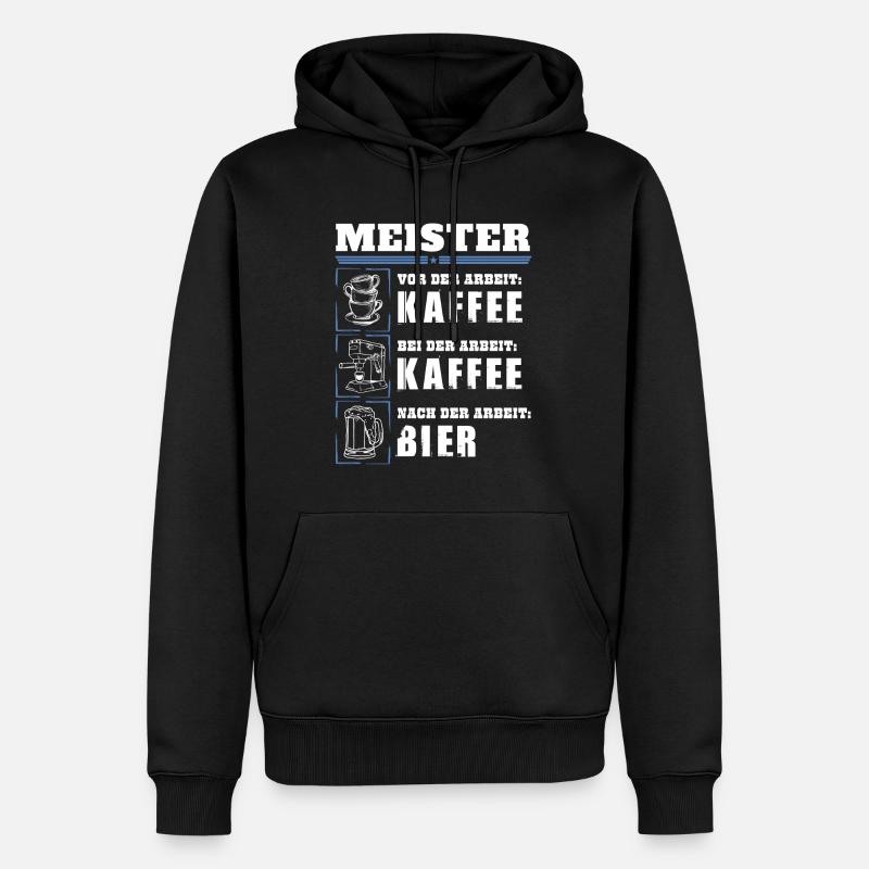 Mon quotidien de maître - Sweat à capuche Premium bio Homme - noir