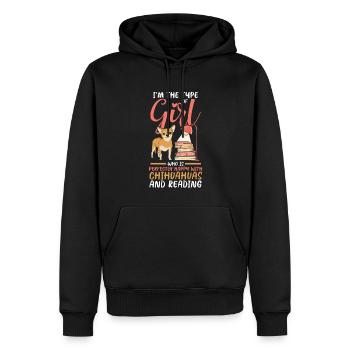 Les amoureux des chiens sont parfaitement satisfaits de - Sweat à capuche Premium bio Homme - noir - Devant - Nico (187cm)