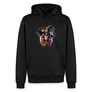 In einer Welt voller Prinzessinnen sei eine Hexe - Männer Premium Bio Hoodie - Schwarz - Vorne - Nico (187cm)