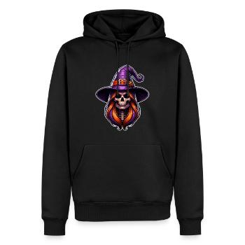 In einer Welt voller Prinzessinnen sei eine Hexe - Männer Premium Bio Hoodie - Schwarz - Vorne - Nico (187cm)