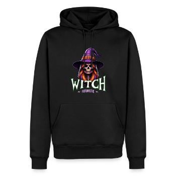 In einer Welt voller Prinzessinnen sei eine Hexe - Männer Premium Bio Hoodie - Schwarz - Vorne - Nico (187cm)