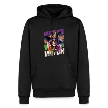 In einer Welt voller Prinzessinnen sei eine Hexe - Männer Premium Bio Hoodie - Schwarz - Vorne - Nico (187cm)