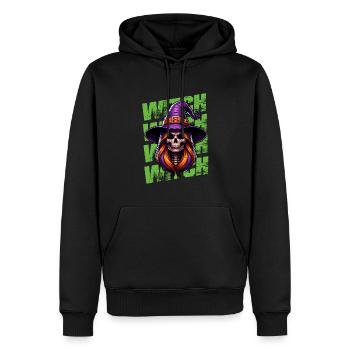 In einer Welt voller Prinzessinnen sei eine Hexe - Männer Premium Bio Hoodie - Schwarz - Vorne - Nico (187cm)