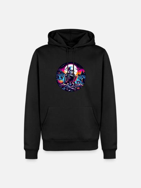 Reading is my hobby - Men’s Premium Organic Hoodie - black