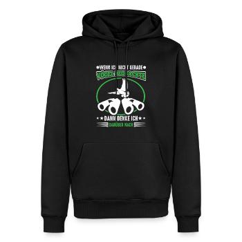 Vögelbeobachtung Spruch Vogelbeobachter Humor - Männer Premium Bio Hoodie - Schwarz - Vorne - Nico (187cm)