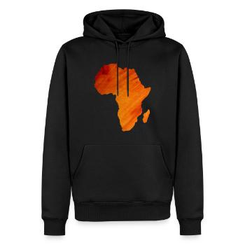 Karte von Afrika - Männer Premium Bio Hoodie - Schwarz - Vorne - Nico (187cm)