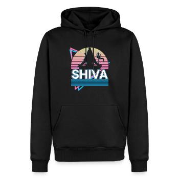 Shiva Dieu hindou Ancienne mythologie hindoue Cadeau - Sweat à capuche Premium bio Homme - noir - Devant - Nico (187cm)
