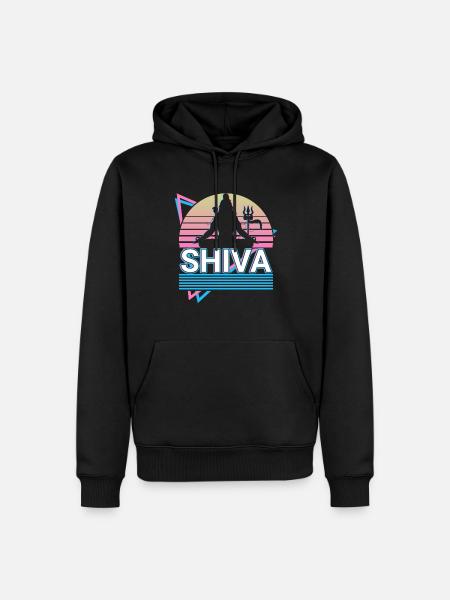 Shiva Hindu God Ancient Hindu Mythology Gift - Men’s Premium Organic Hoodie - black