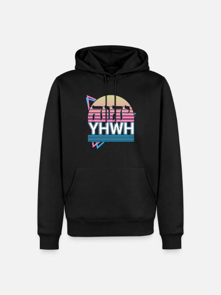 Tetragrammaton YHWH Yahweh Hebräischer Name Gottes - Männer Premium Bio Hoodie - Schwarz