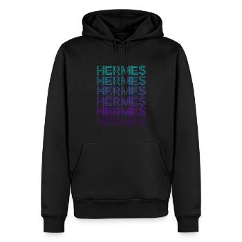 Hermes Gott der Geschwindigkeit Griechische Mythol - Männer Premium Bio Hoodie - Schwarz - Vorne - Nico (187cm)