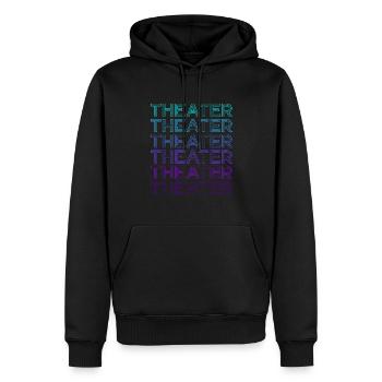 Theater Drama Komödie Maskentheater Retro - Männer Premium Bio Hoodie - Schwarz - Vorne - Nico (187cm)