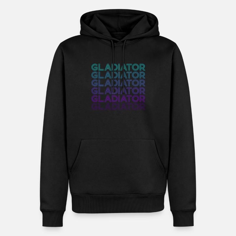 Gladiator Rétro - Sweat à capuche Premium bio Homme - noir