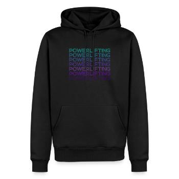 Power Triathlon Deadlifts Haltérophilie Rétro - Sweat à capuche Premium bio Homme - noir - Devant - Nico (187cm)