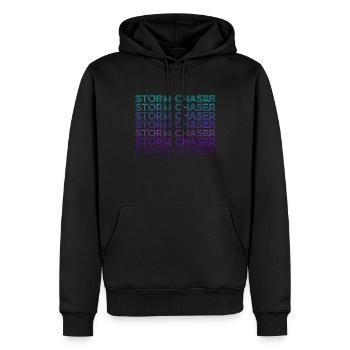 Sturmjäger Sturmjäger Retro - Men’s Premium Organic Hoodie - black - Front - Nico (187cm)