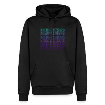 Enfield Horror Cryptozoologie Rétro - Sweat à capuche Premium bio Homme - noir - Devant - Nico (187cm)