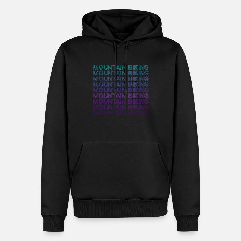 VTT VTT Biker Retro - Sweat à capuche Premium bio Homme - noir