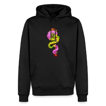 Quetzalcoatl Einhorn Azteke Gefiederte Schlange Ma - Männer Premium Bio Hoodie - Schwarz - Vorne - Nico (187cm)