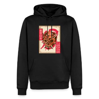 Gothic Totenkopf Goth Third Eye Tokyo Japan Gesche - Männer Premium Bio Hoodie - Schwarz - Vorne - Nico (187cm)