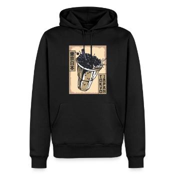 Boba Tea Bubble Tea Tokyo Japan Poster Geschenk - Männer Premium Bio Hoodie - Schwarz - Vorne - Nico (187cm)