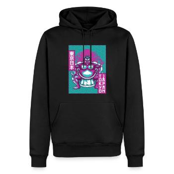Sumo Wrestler Sumo Wrestling Tokyo Japon Cadeau - Sweat à capuche Premium bio Homme - noir - Devant - Nico (187cm)