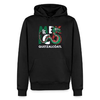 Quetzalcoatl Azteken Maya Inka Tolteken Geschenk - Männer Premium Bio Hoodie - Schwarz - Vorne - Nico (187cm)