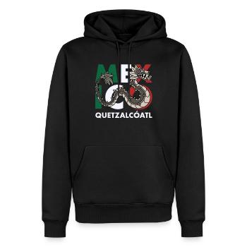 Quetzalcoatl Aztecs Maya Inca Toltec Cadeau - Sweat à capuche Premium bio Homme - noir - Devant - Nico (187cm)