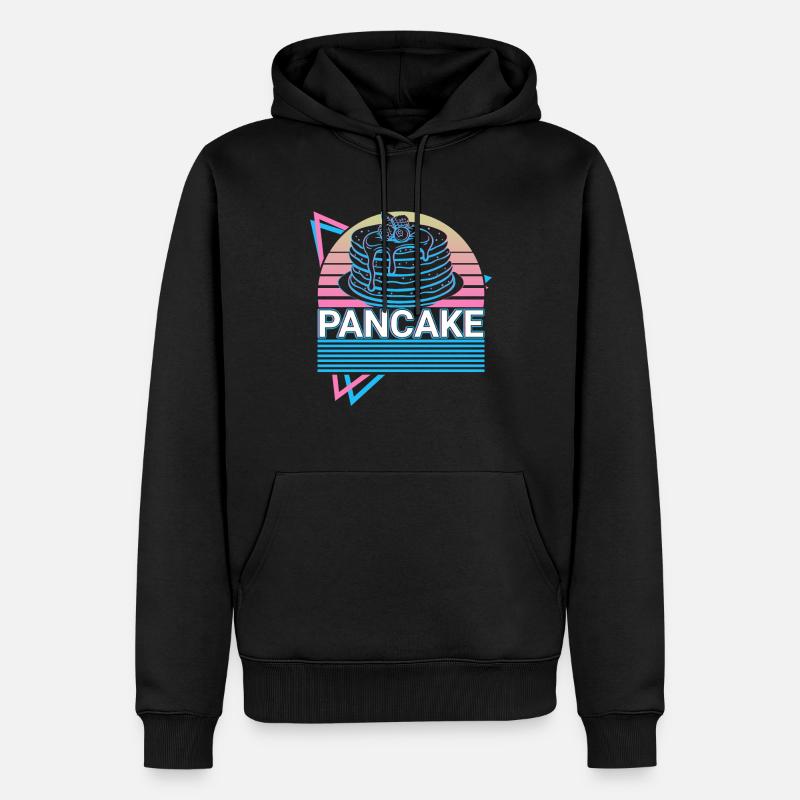 Crêpes Rétro Cadeau - Sweat à capuche Premium bio Homme - noir