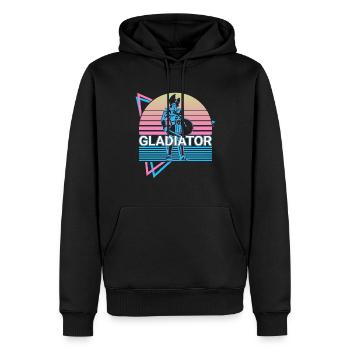 Gladiator Spartaner Sparta Geschenk - Männer Premium Bio Hoodie - Schwarz - Vorne - Nico (187cm)